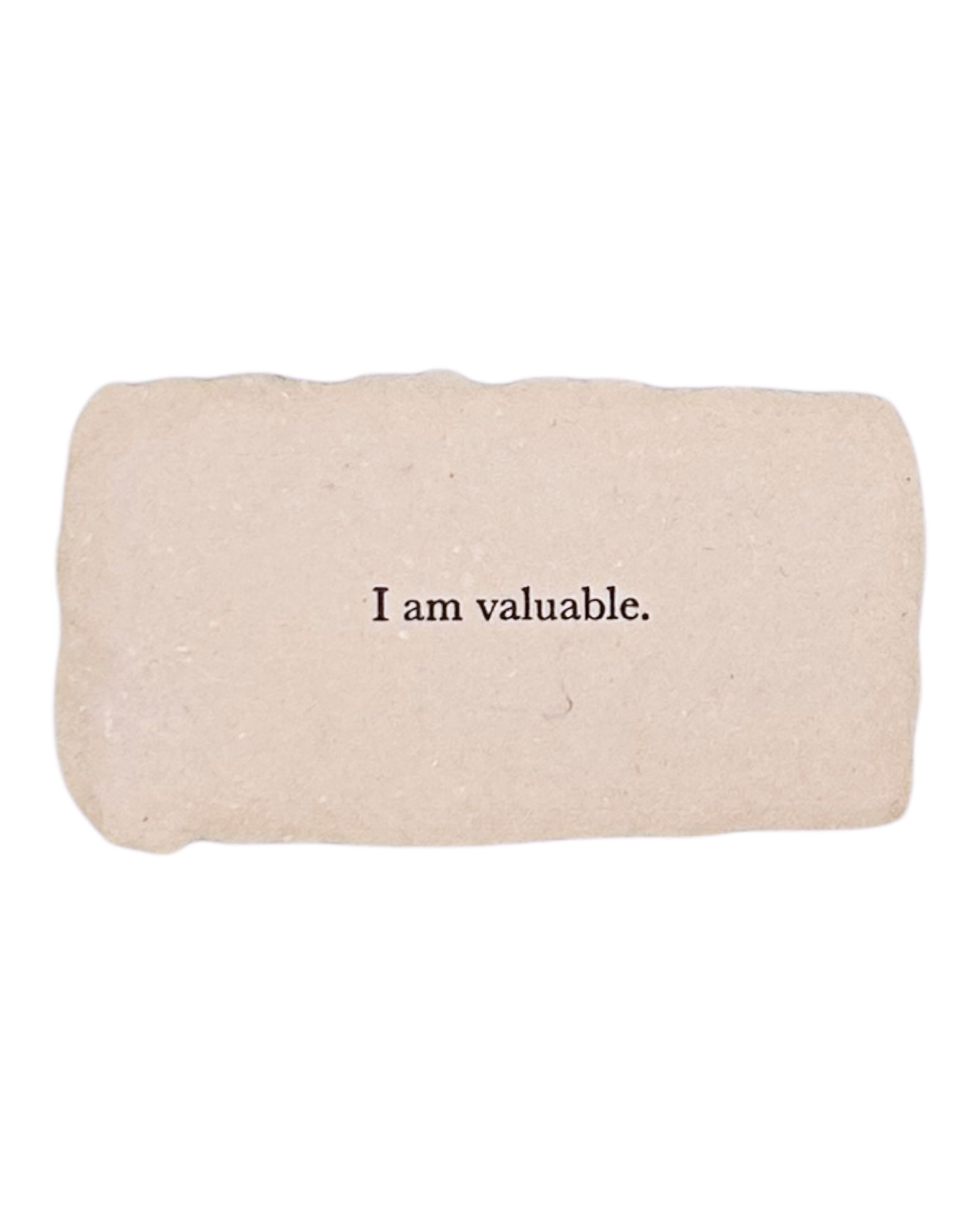 I am valuable affirmation card