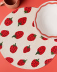 Berry Sweet Braided Round Placemat