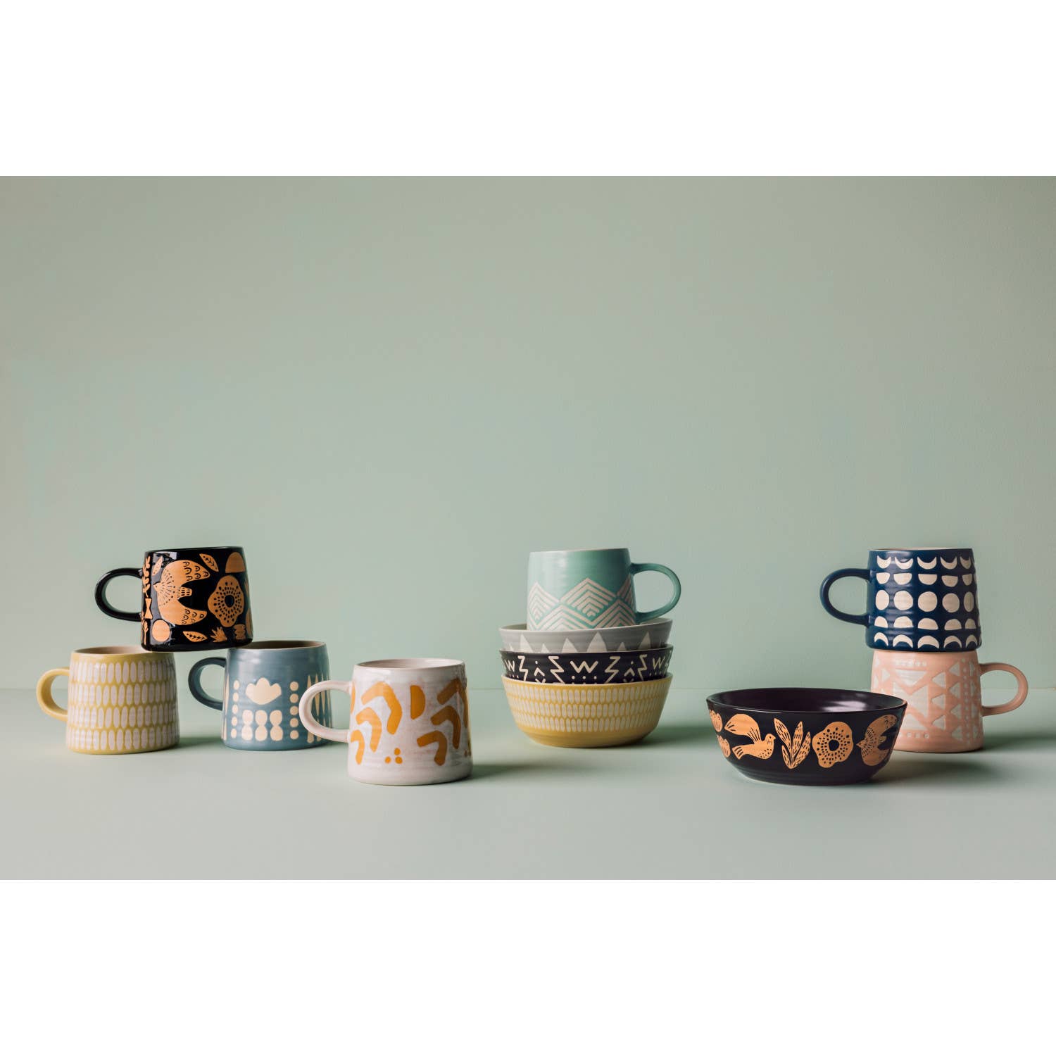 Echo Imprint Stoneware Mug