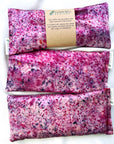 Naturally Dyed Silk Eye Pillow with Organic Filling: Multicolor Speckes