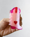 Eco My Sweet Heart Cowboy Boots Hair Claw Clip: Mint Caramel