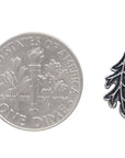 Sterling Silver Oak Leaf Post Earrings