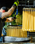 Beeswax Taper Candles – Dripless & Handmade in USA: Teal / 8"