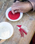 Beaded Fringe Earrings in Rueda