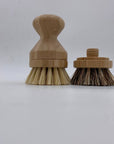 Bamboo Soft Bristle Pot Scrubber With replaceable head