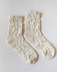 Christmas Glitter Casual Crew Socks: Dark Brown