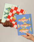 Three Fish Seedlings Sewn Trio Notebook Set