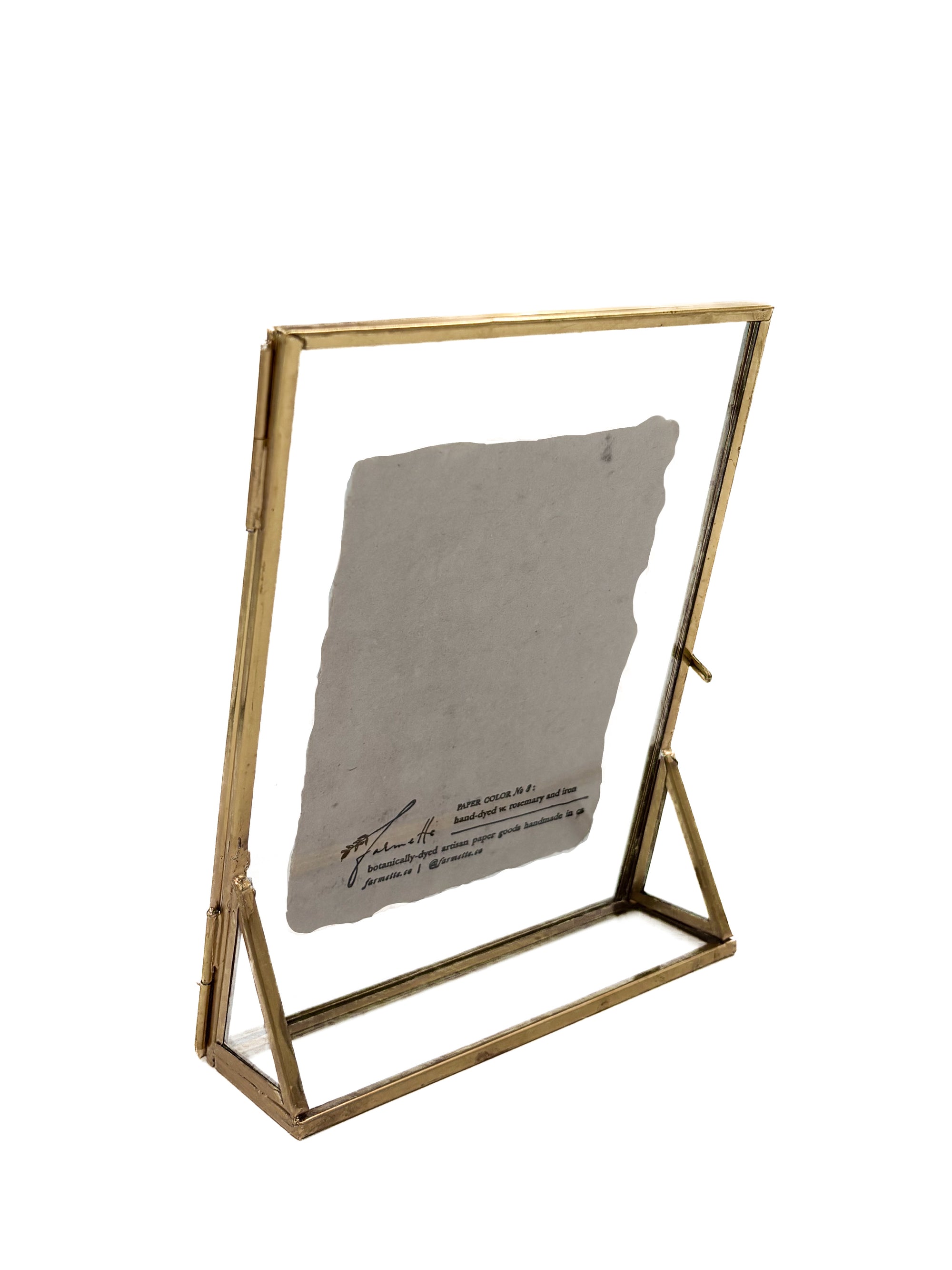 Glass Picture Frame - Tabletop 5x7in (recommend for 3.5x5in art prints)