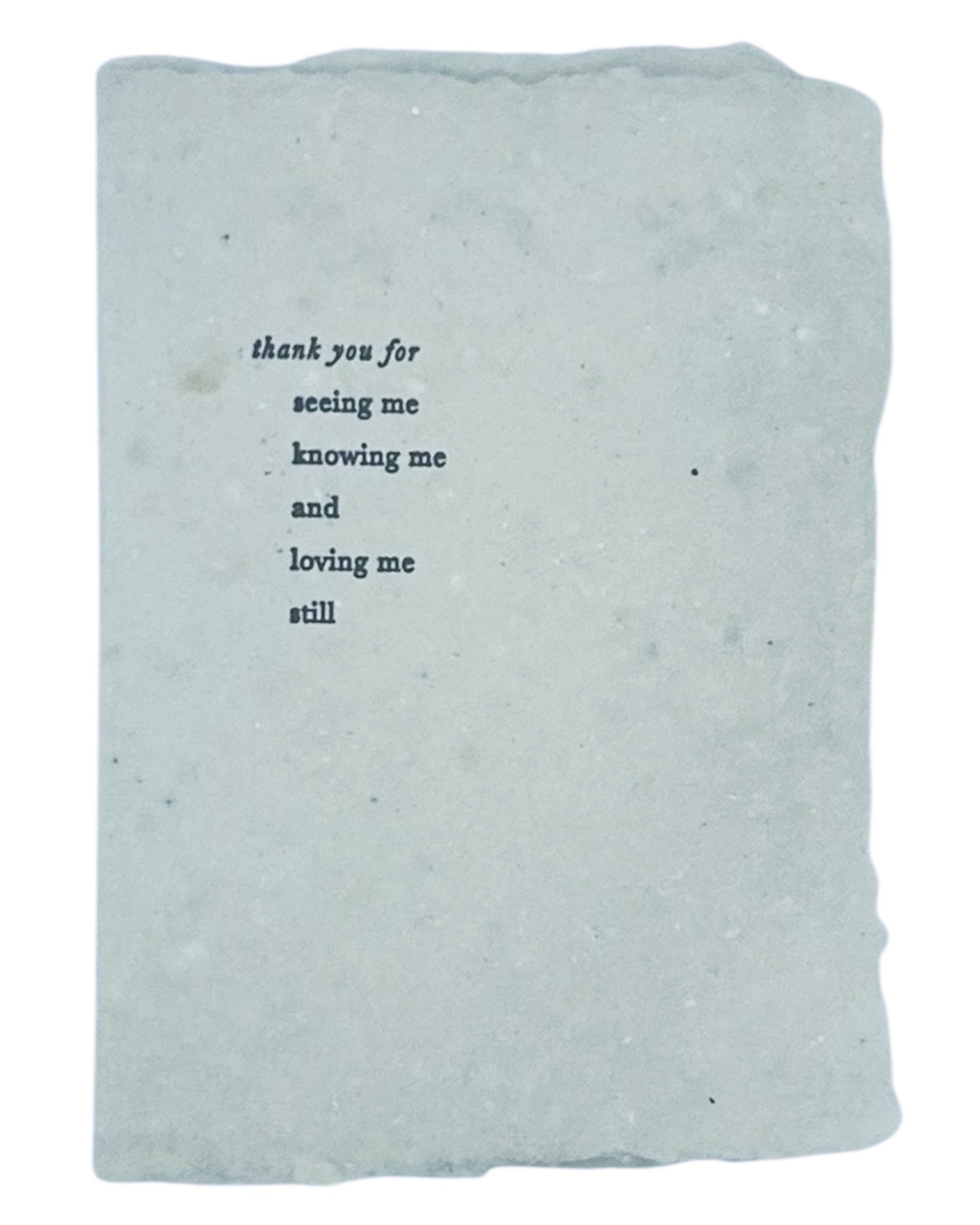 seeing, knowing, and loving card