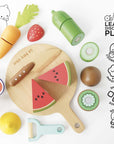 Wooden Chopping Board & Sliceable Play Food