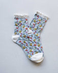 Love Floral Casual Socks: Pink