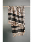 Natural Black Elisa Throw