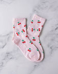 Fruit Casual Socks: Lilac