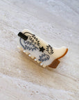 Eco Western Boots Hair Claw Clip: Almond Milk