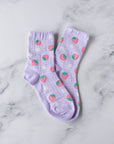 Fruit Casual Socks: Lilac