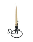Wrought Iron Spiral Courting Candle Holder, 6”