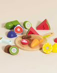 Wooden Chopping Board & Sliceable Play Food