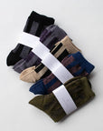 Glitter Vertical Striped Crew Socks: Olive/Green