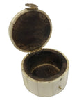 Engraved Round Bone Ring Box