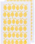 Lemon Print Yellow Floursack Dishtowels Set of 2