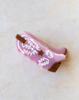 Eco Western Boots Hair Claw Clip: Almond Milk
