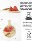 Wooden Chopping Board & Sliceable Play Food