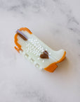 Eco My Sweet Heart Cowboy Boots Hair Claw Clip: Mint Caramel