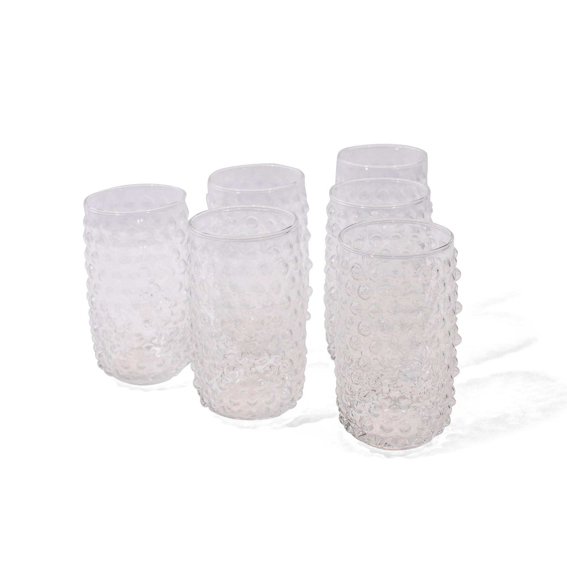 Large Clear Hobnail Tumbler