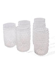 Large Clear Hobnail Tumbler