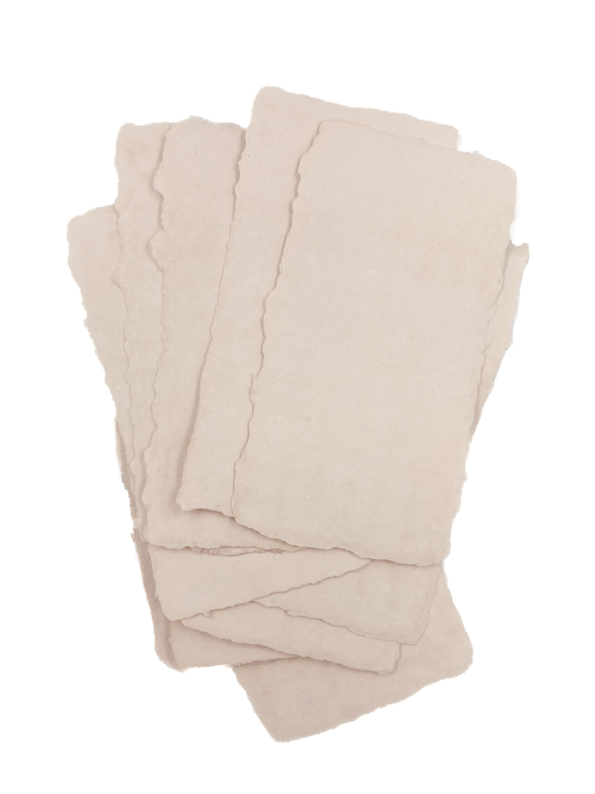 Sand 4x8 Handmade Paper with Custom Letterpress