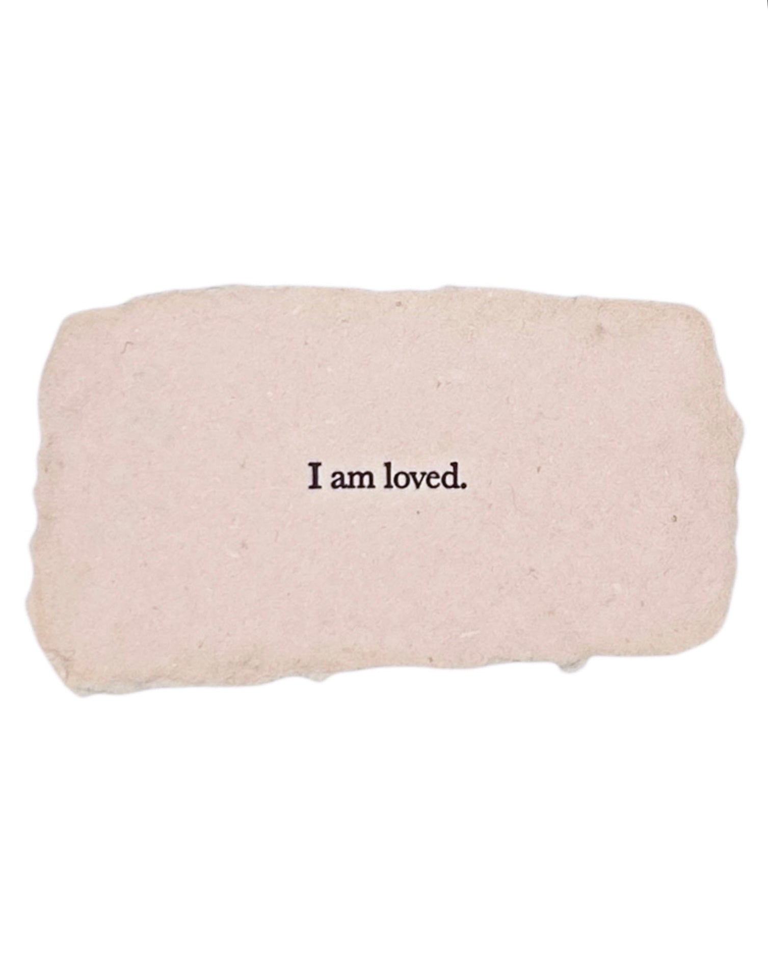 I am loved affirmation card
