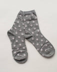 Polka Dots Casual Socks: Mauve