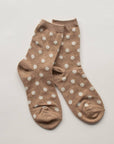 Polka Dots Casual Socks: Mauve