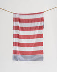 Light Weight 100% Cotton Beach Towels - Orange/Pink