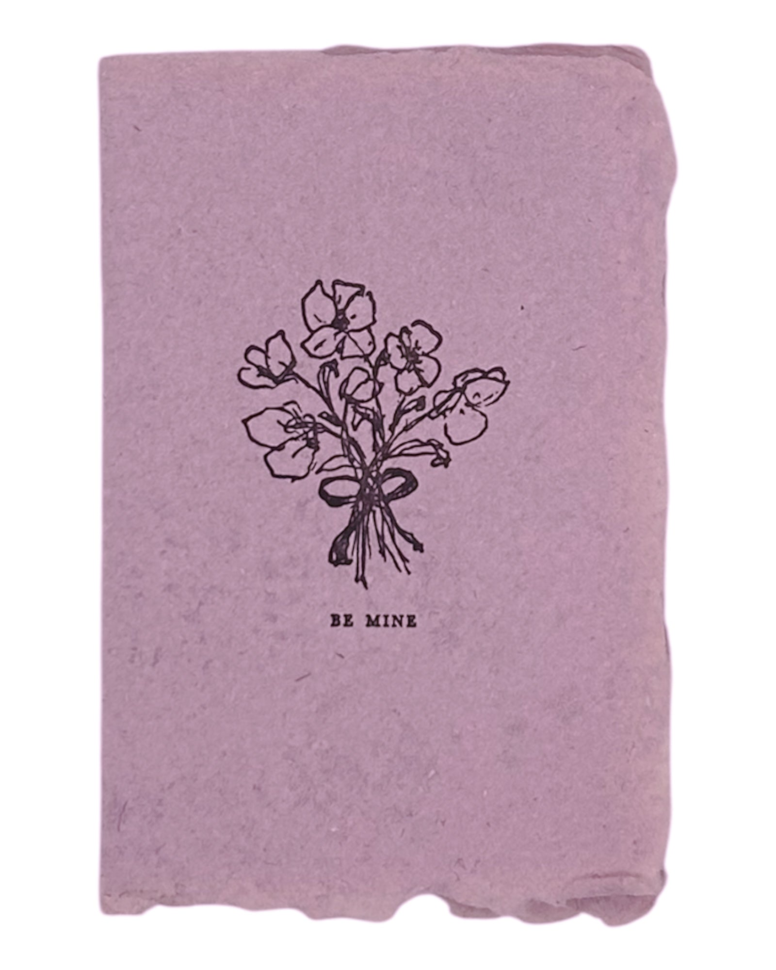 be mine bouquet valentine card