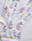 Women's Botanical Garden Casual Socks: Ivory