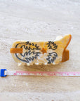 Eco Western Boots Hair Claw Clip: Almond Milk