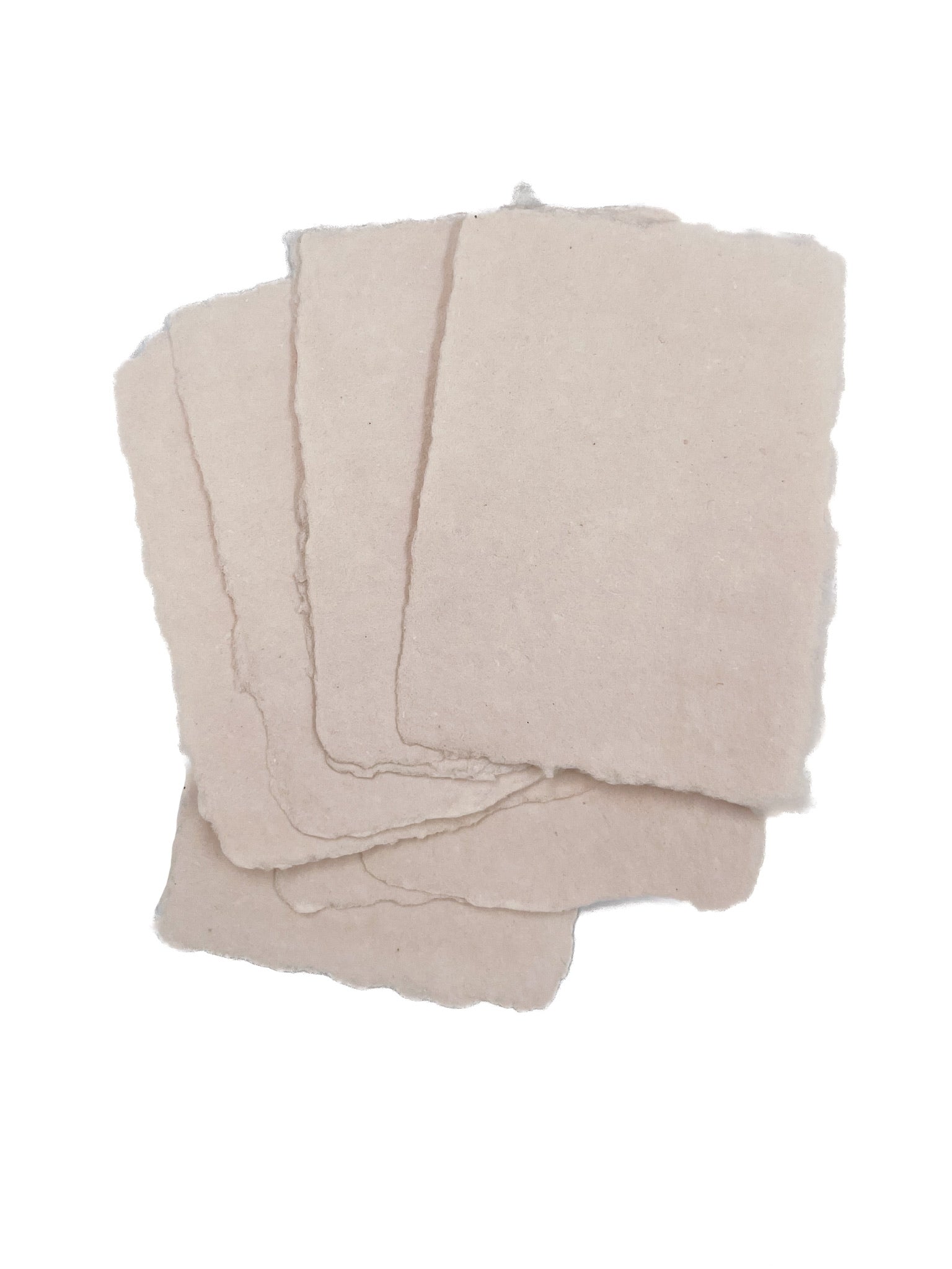 Blush 3.75x5.25 Handmade Paper with Custom Letterpress