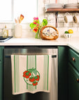 Tomato Harvest - Flour Sack Furoshiki Towel