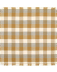 Yellow Check Napkins - Set of four