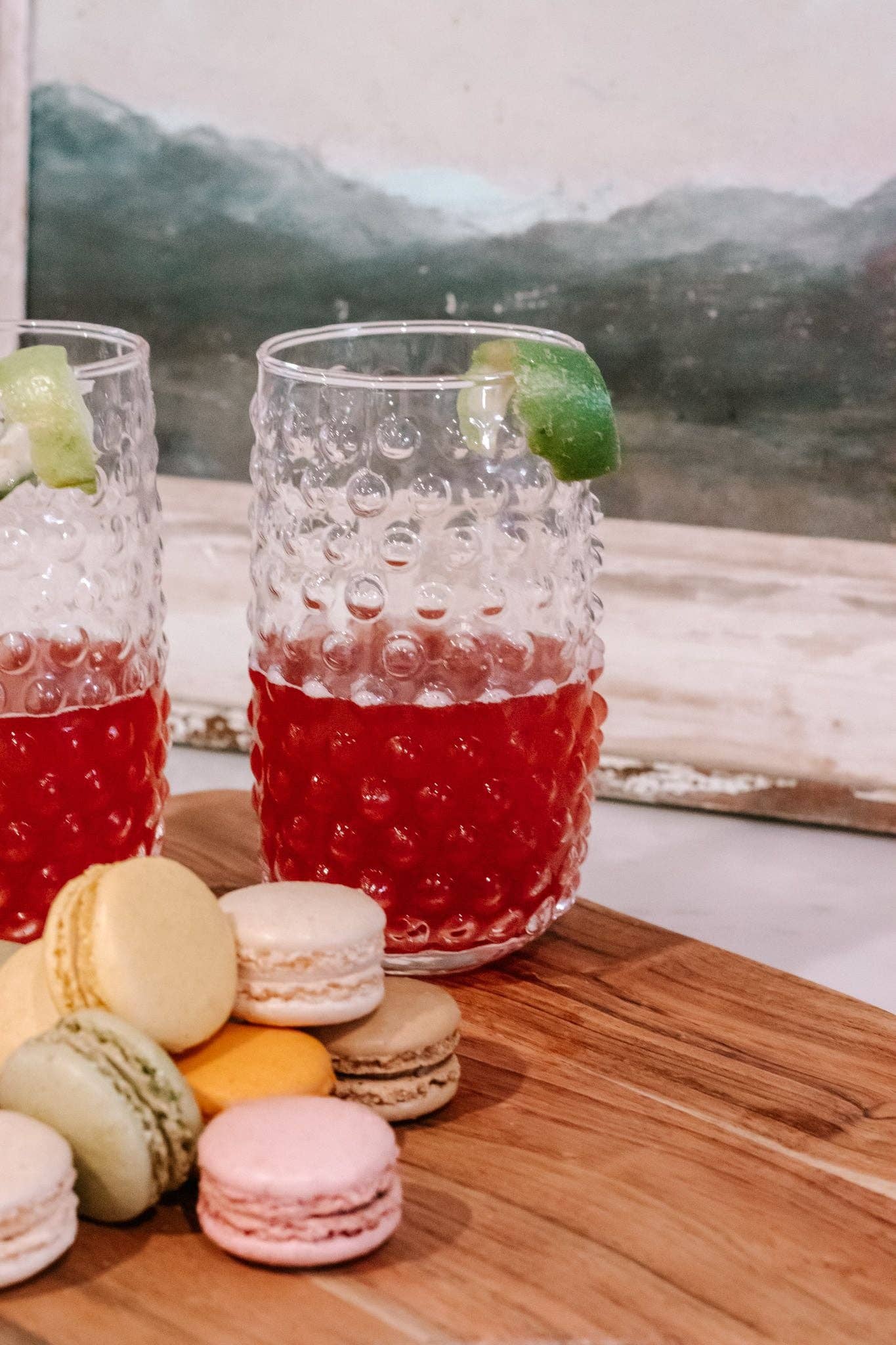 Large Clear Hobnail Tumbler