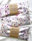 Naturally Dyed Silk Eye Pillow with Organic Filling: Multicolor Speckes