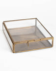 Antiqued Brass Keepsake Box