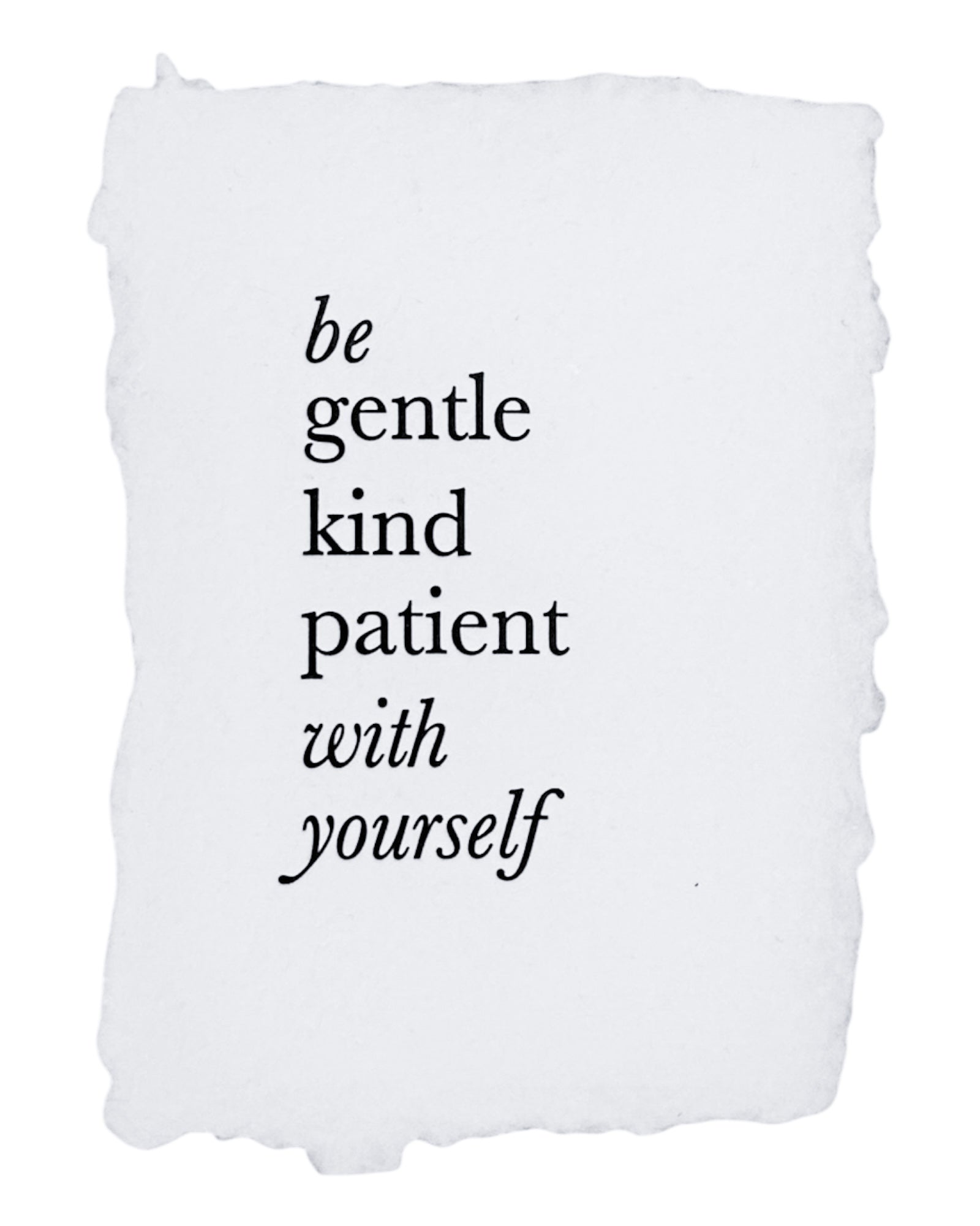 be with yourself art print