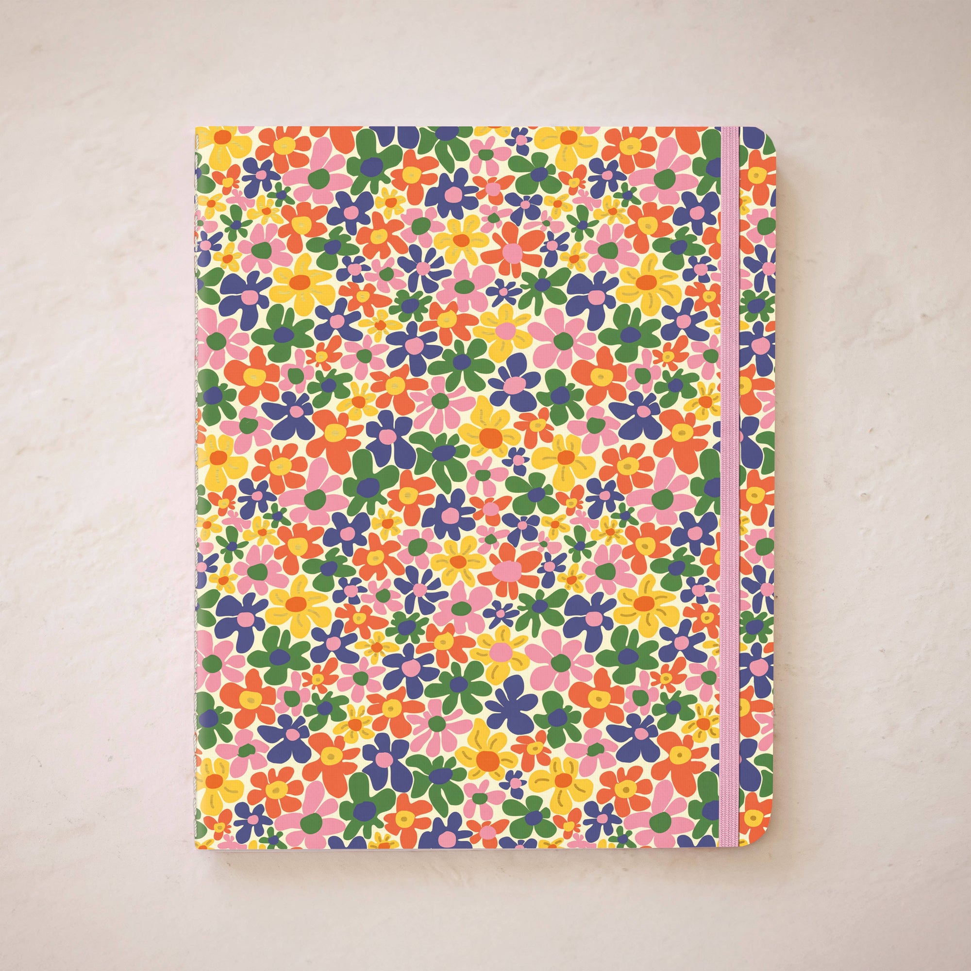 White Vase Floral Sewn Trio Notebook set