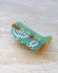 Eco Western Boots Hair Claw Clip: Almond Milk