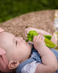 Grasshopper Natural Rubber Teether, Rattle & Bath Toy