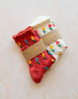 Tulip Flower Casual Socks: Sage