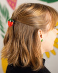 Mini Strawberry Hair Claw Clip