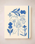 Blue Flower Bouquet Seedlings Sewn Trio Notebook Set